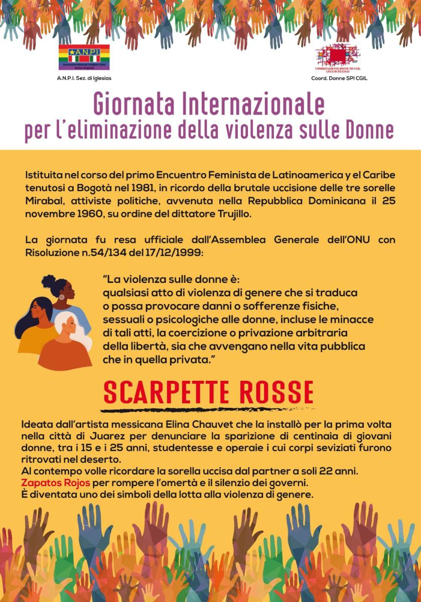 Giornata internazionale contro la violenza sulle donne e di genere