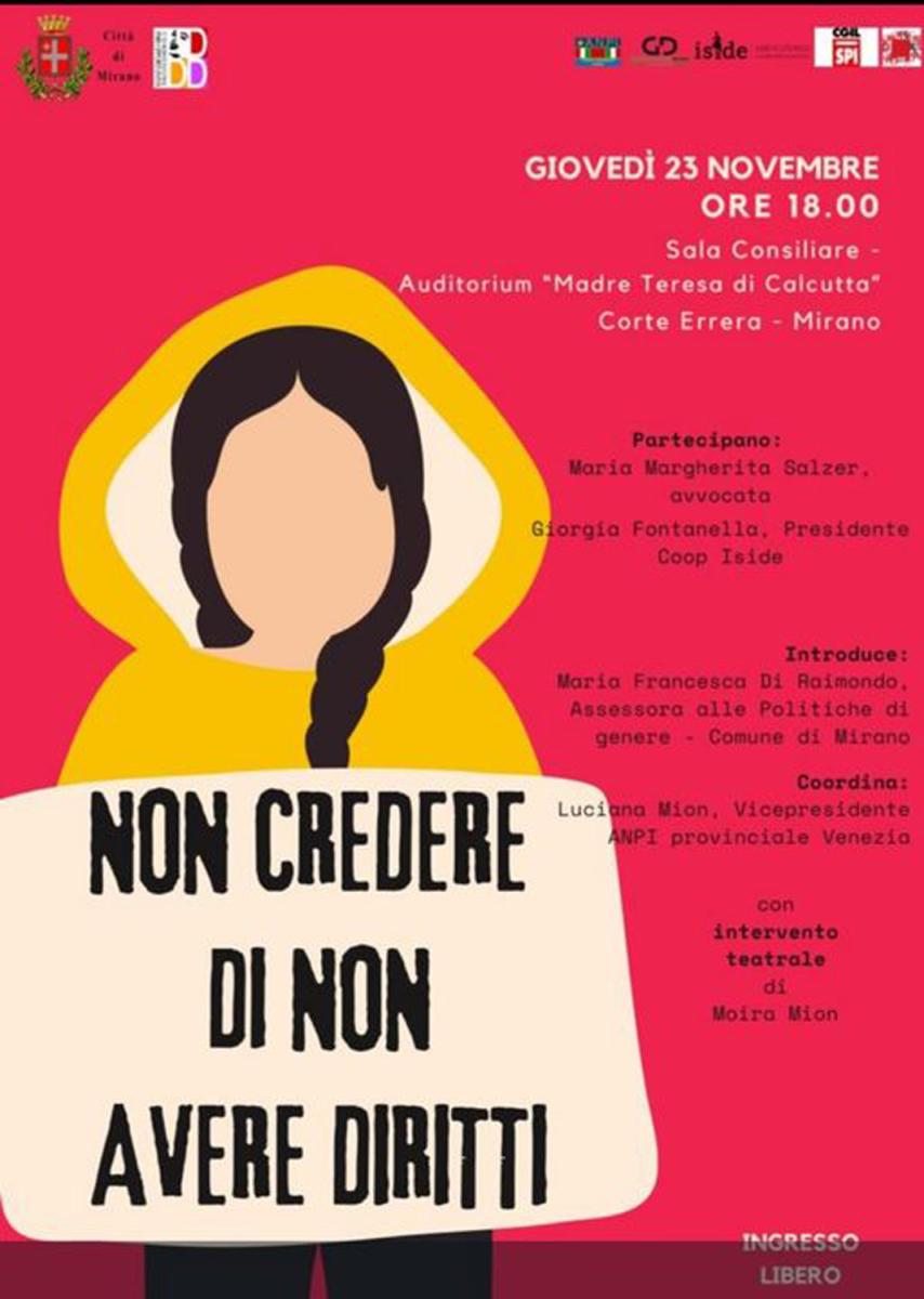 Giornata internazionale contro la violenza sulle donne e di genere